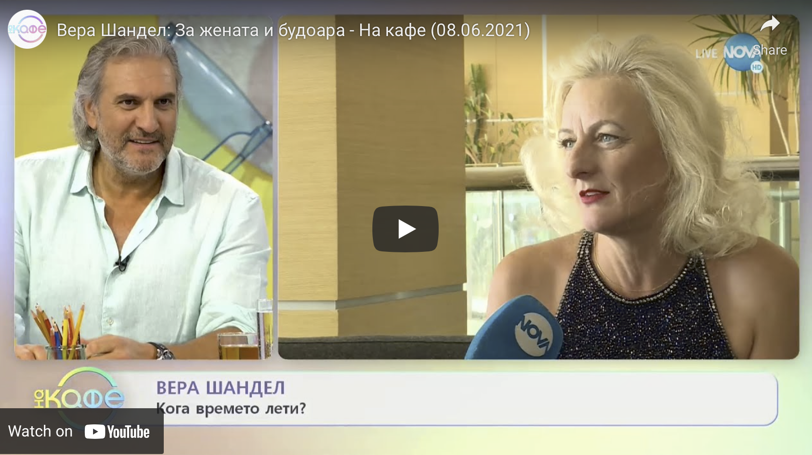 Вера Шандел: За жената и будоара – На кафе (08.06.2021)